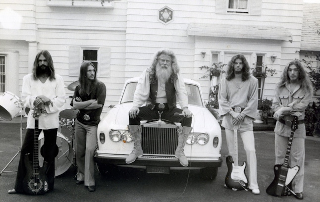 This is either Kings of Leon 20 years in the future, or Father Yod and his spiritual bandmembers.