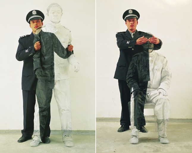 Liu Bolin, Hiding in the City No. 16 and No. 17, 2006